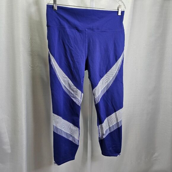 Fabletics Blue High Waisted Mesh Powerhold Leggings Size XXL - Picture 9 of 12